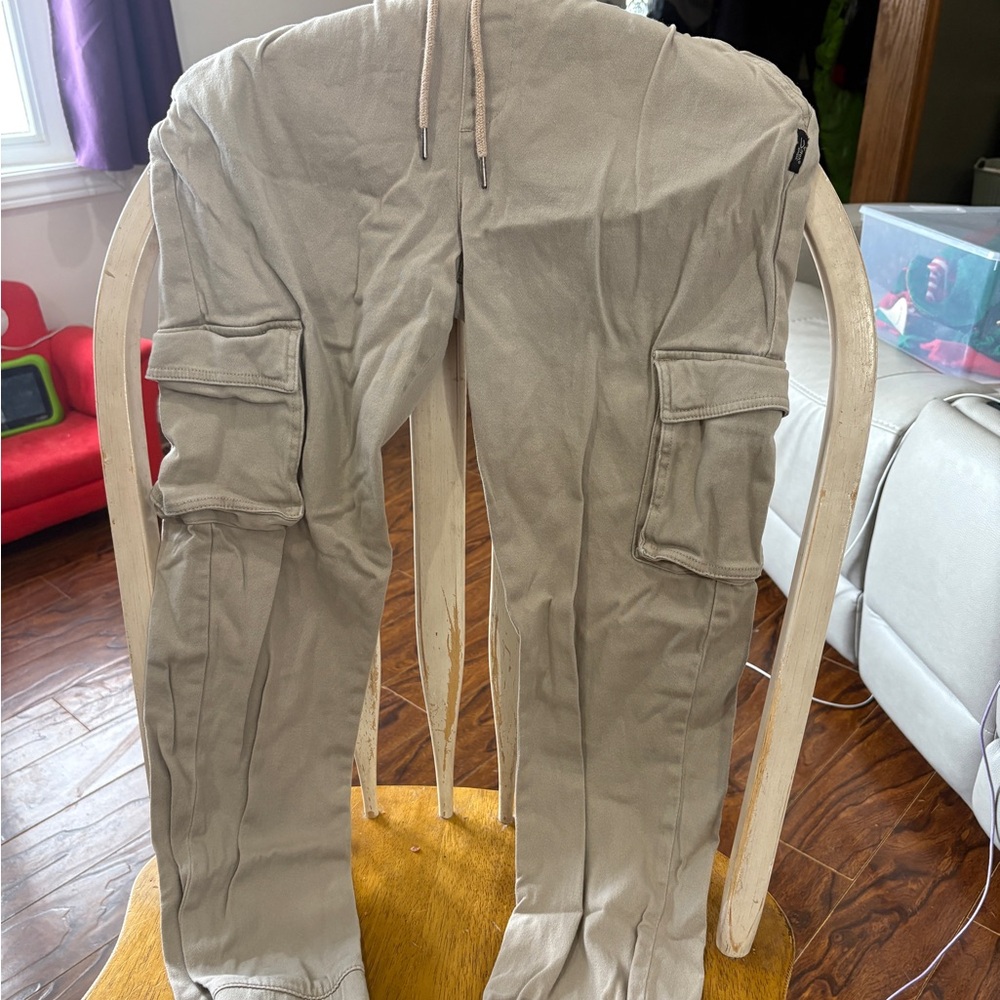 Silver Jeans Women's Tan Cargo Joggers